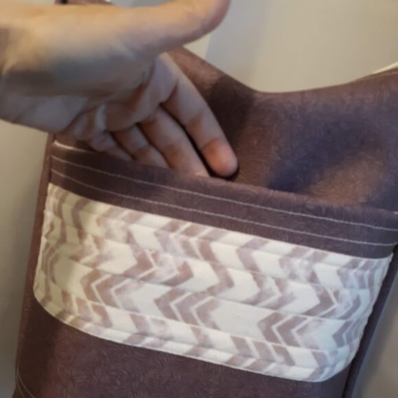 New Southwestern Floral Faux Leather Tote Purse shoulder Bag Purple Carryall - Picture 4 of 9